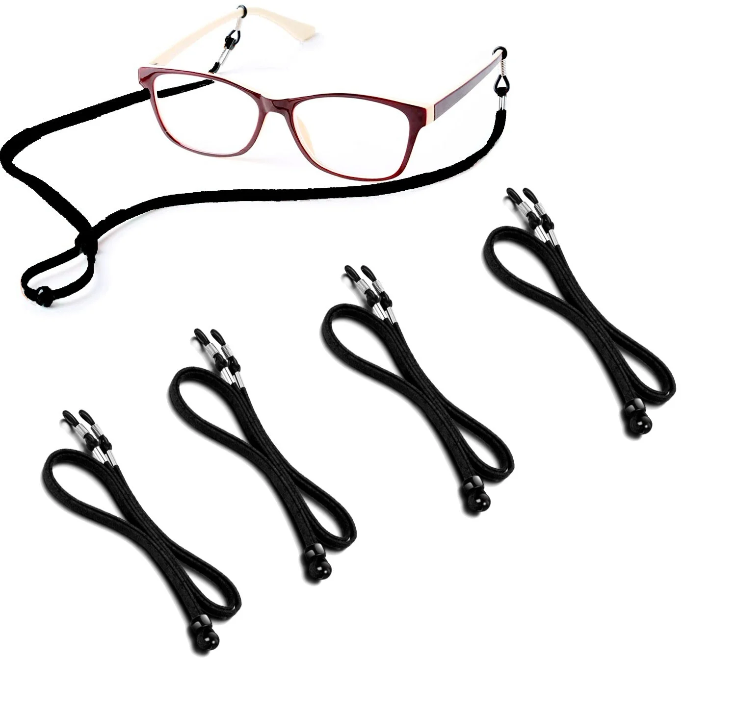 Eye Glasses String Strap Holder Adjustable Retainer Cord Sunglasses Lanyards 4pc 1