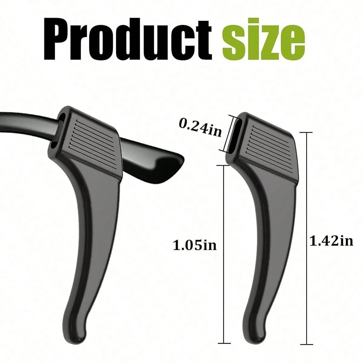 Eyeglass Retainer, 2/4 Pairs Anti-slip Silicone Glasses Ear Grip Set Comfortable 2