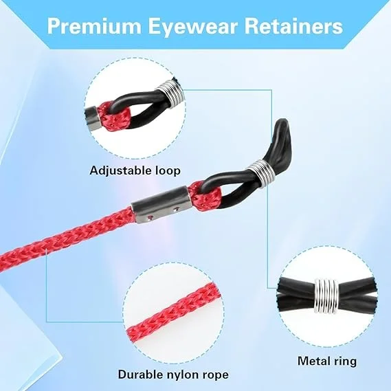 Eyeglasses Strap Eyewear Retainer 12 Pack, Eyeglass Straps Cords Eyeglass Holder 2